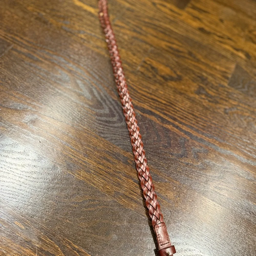 Vintage GAP Kid’s Sz L Braided Brown Leather Belt